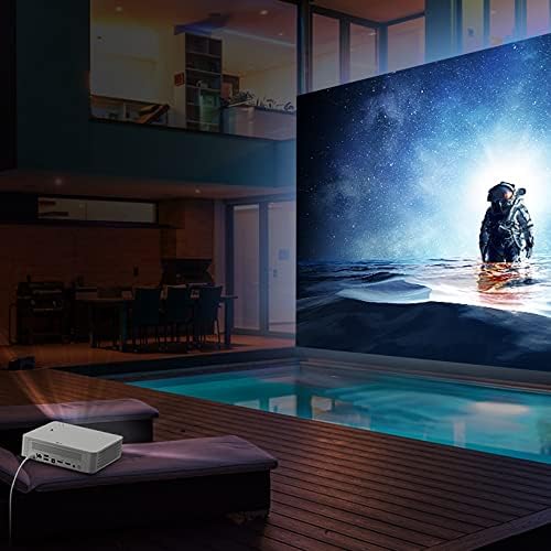 LG PF610P 120 ”Full HD LED Protable Smart Home Cynebeam Projector, 1000 Ansi Lumen, Video, Disney+, YouTube, Apple TV и безжичното