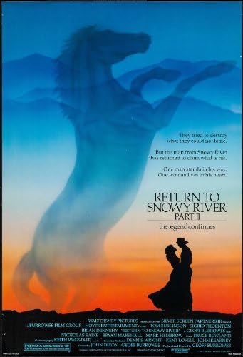 Вратете се на снежната река Дел II 27x41 Оригинален филм Постер Еден лист и ретка 1988 година