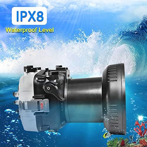 Случај за водоотпорно куќиште на морските жаби подводна нуркачка камера со рамна долга порта 40м/130 метри за Canon EOS RP