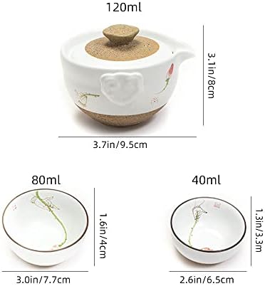 Hengенг Шан Танг Преносен кинески чај Гонгфу сет керамички кунгфу чај тенџере сет дехуа бел порцелан патувања кунг фу чај сет