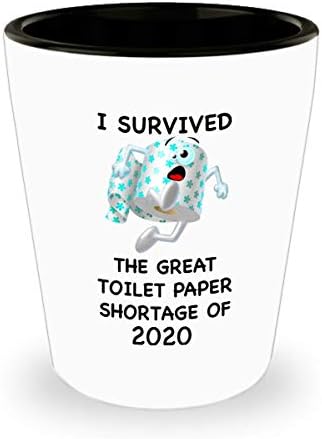 Заливот на креаторот го преживеав недостигот на тоалетна хартија од 2020 година смешна чаша за стаклена чаша за тоалетна новина