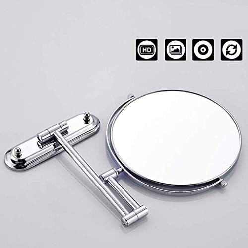 Deihge Makeup Mirror Vanity Mirror Wallид поставен 10x зголемување со двојно еднострано 6-инчен 360 ° бесплатно ротирање на