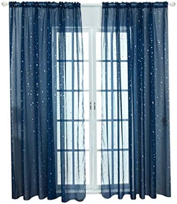 BESPORTBLE Voile Прозорец Завеса Романтични Сјајот Тул Прозорец Третмани Завеси И Завеси За Деца Девојки Спална Соба Дневна