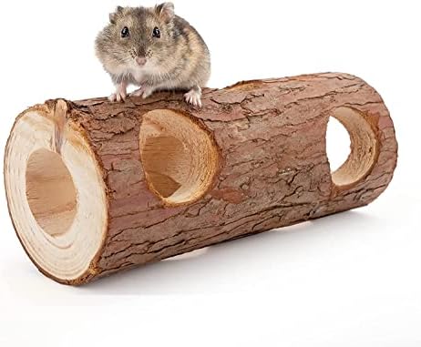 Вилијам занает природен дрвен хрчак глушец тунел цевка играчка шума шупливо дрво стебло