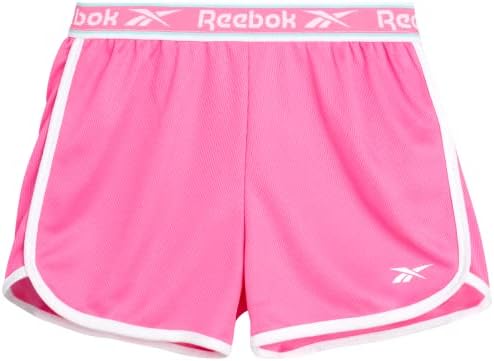 Активни шорцеви на девојчињата Рибок - 2 пакувања затворени мрежи за атлетски делфини салата за салата