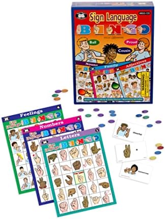 Супер Дупер Публикации | Американски Знаковен Јазик Бинго Игра | Образовен Ресурс За Учење За Деца