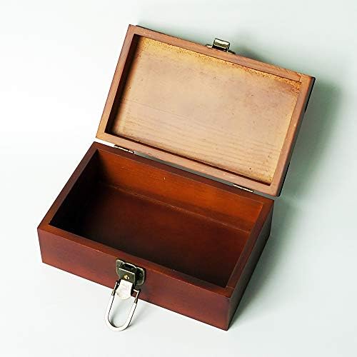 Персонализирана дрвена кутија за спомен со клуч за заклучување, прилагодена кутија за накит, Кутија За Подароци За Симпатии,