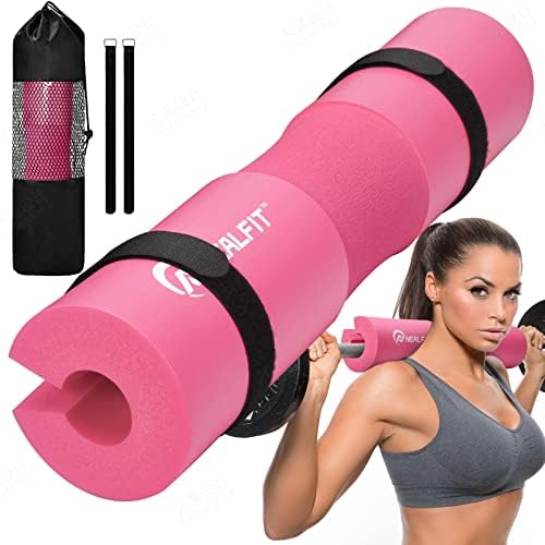 Nealfit Squat Pad - Barbell Pad for Hip Tursps, Squats, Lunges - Press Pad на вратот и рамото, Fit Standard and Olympic Bars