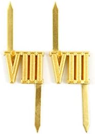 Германски табли за рамо на WW2 Cyphers Gold VIII Breslau 13mm 2 парчиња