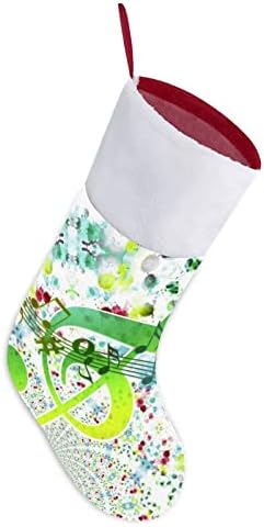 Колофул Трбл музички белешки Црвени Божиќни празници за одмор дома украси за Божиќно дрво Камино виси чорапи