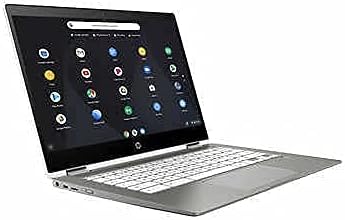 HP Chromebook X360 14-инчен екран на допир 64 GB EMMC Celeron N4020 Бело/ Минерално сребро, 14B-CA0645CL