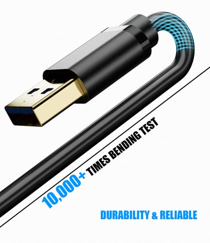 DEENYAGO 2M USB 3.0 Type A до кабелски маж до машки кабел за податоци со голема брзина за трансфер на податоци компатибилен
